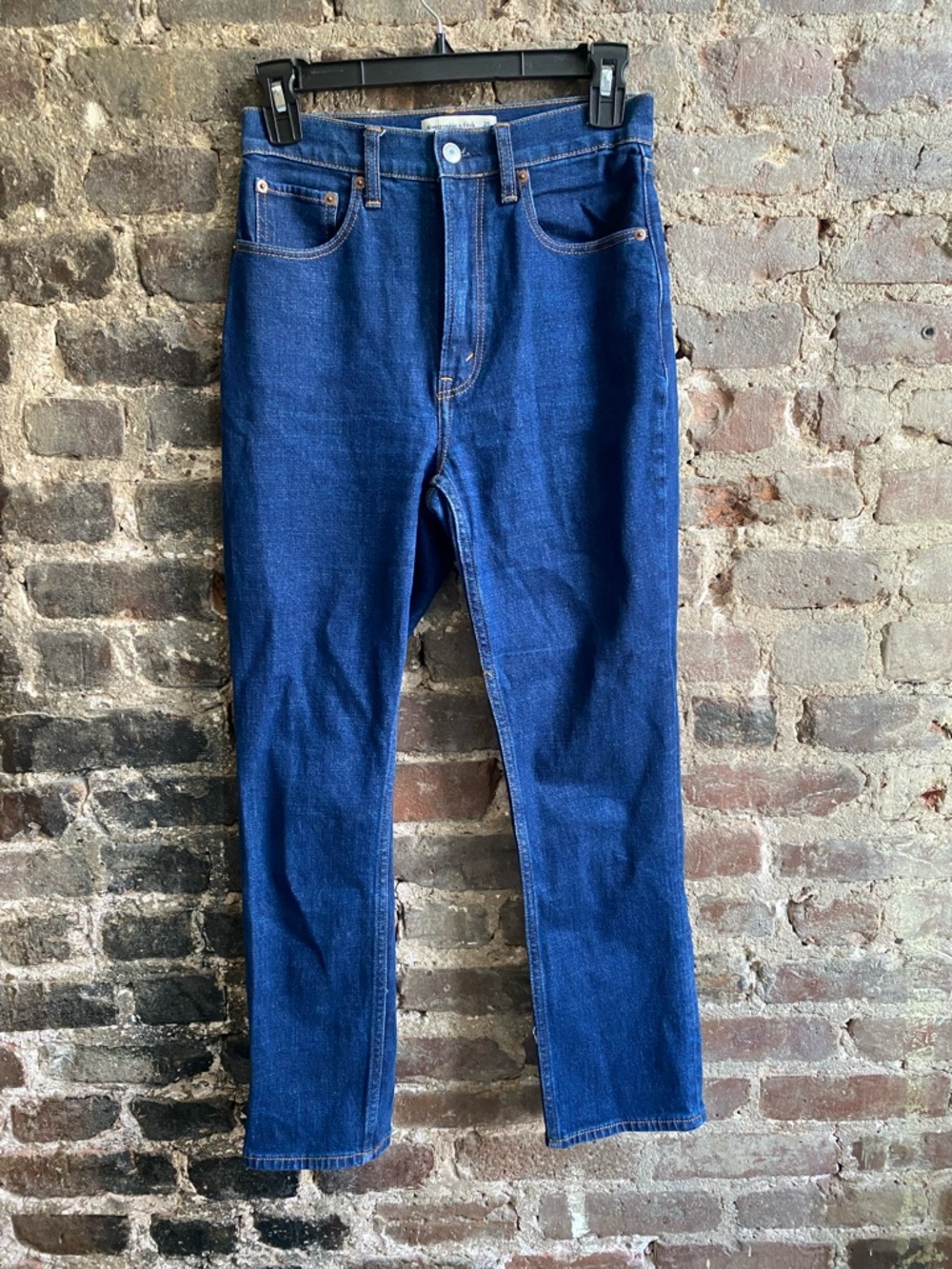 Abercrombie & Fitch The 90's Straight Ultra High Rise Curve Love Jeans Sz 25/0